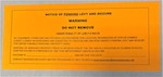Orange Pending Levy & Seizure
